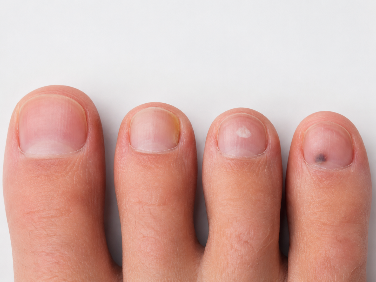Nagelverfärbungen vergleichen – Nagelpilz vs. harmlose Veränderungen